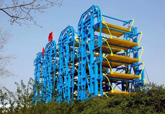 Lodret bilparkeringssystem